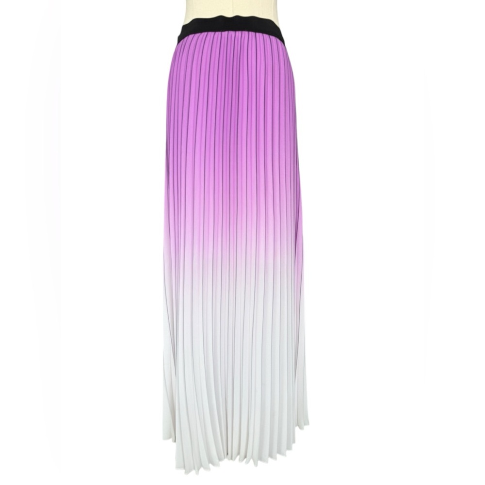 Maje Jonael Ombré Pleated Skirt. Size: 3 - Picture 3 of 10